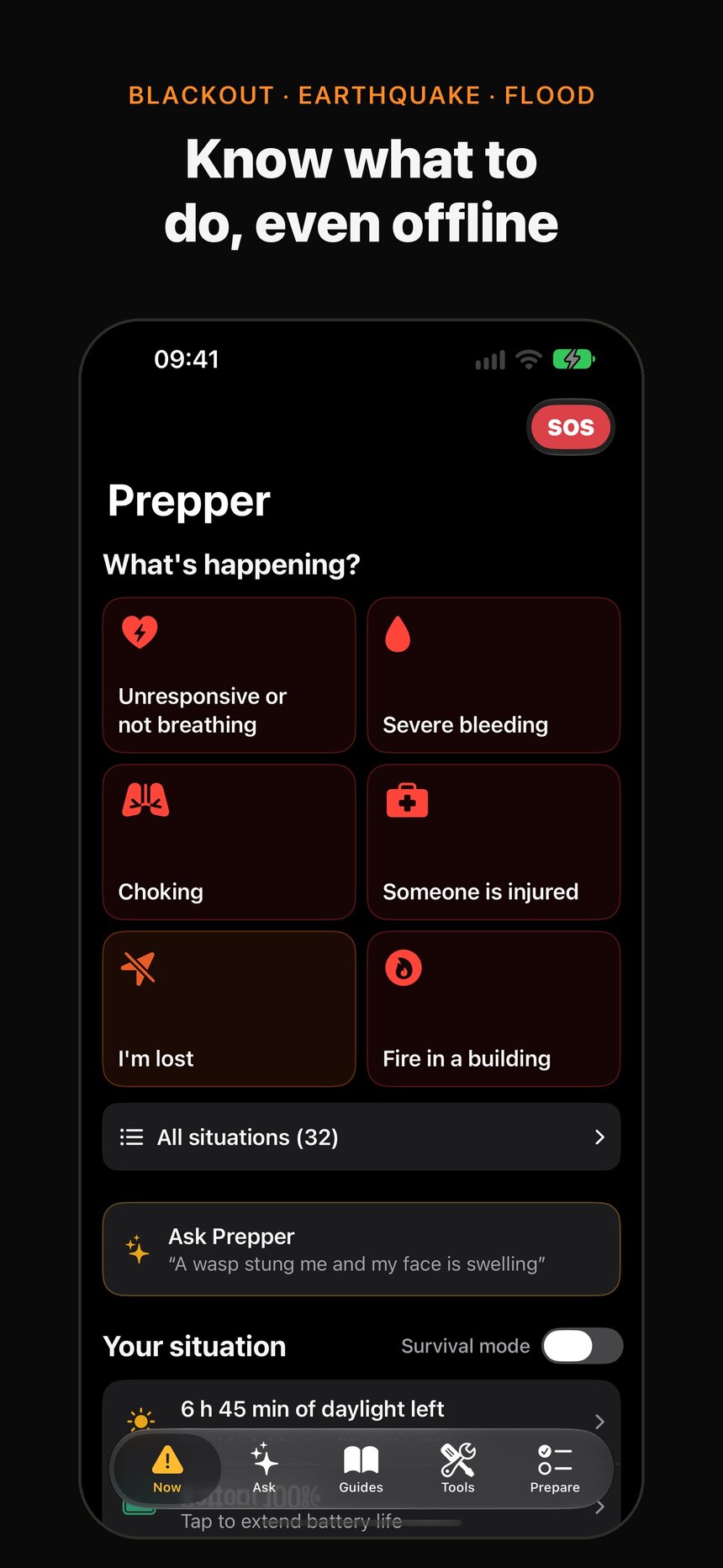 Prepper: what to do right now, even offline